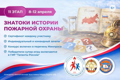 Онлайн-квест «Знатоки истории пожарной охраны. Отборочный этап №11» (сезон 2025/2026)