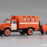 ЗИЛ 130 кунг, пожарный автомобиль технической службы с прицепным дымососом