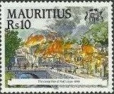 100 лет пожара в Порт-Луи (Маврикий. 08.05.1995г.)