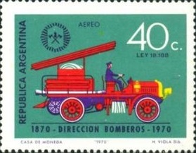 100 лет пожарному фонду (Аргентина. 08.08.1970г.)