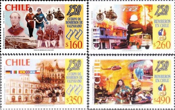 150 лет пожарной охране г.Вальпараисо (Чили. 28.06.2001г.)