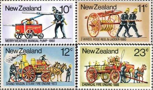 Старинная пожарная техника (Новая Зеландия. 07.12.1977г.)