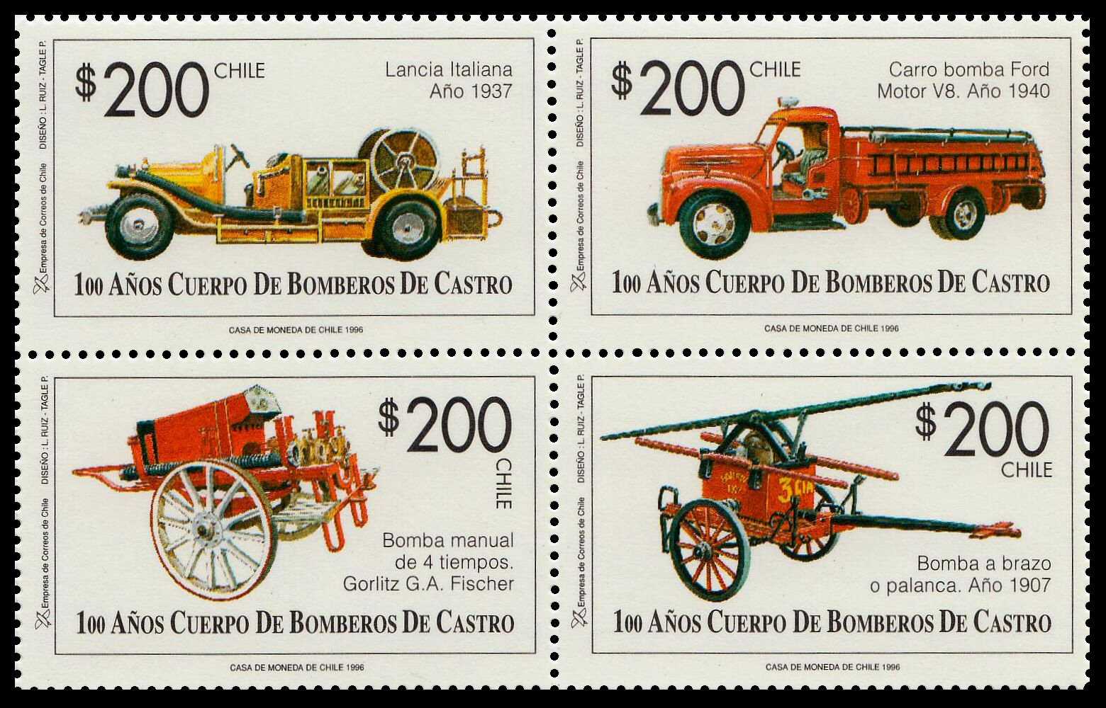 Пожарный транспорт. Чили (1997)
