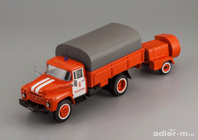 ЗИЛ 130 автомобиль тыла с прицепом дымососом