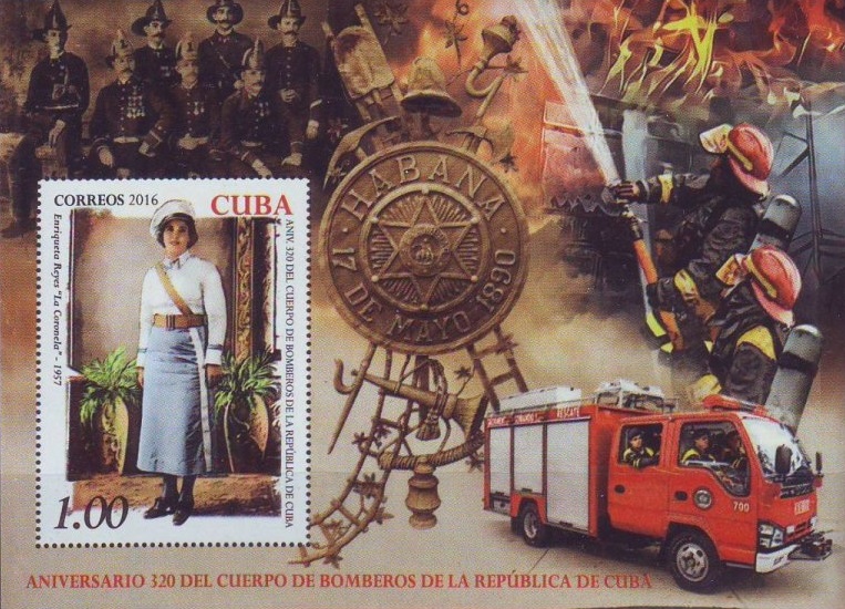Пожарный Энрикета Рейес Гонсалес (Куба. 13.11.2016г.)