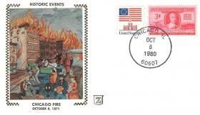 Пожар в Чикаго. 08.10.1871г. (США. 1980г.)