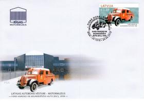 Пожарный автомобиль Ford Vairogs V8/ 1938г. (Латвия. КПД. 2019г.) 