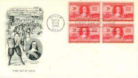 300 лет добровольным пожарным Америки (США. КПД. 1948г.)