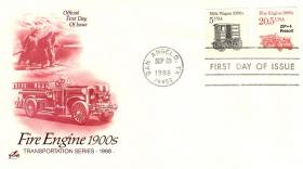 Пожарный автомобиль. 1920г. (США. КПД. 1981г.)