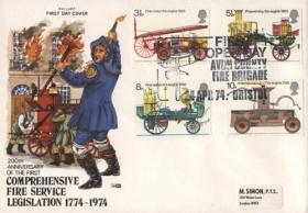 Старинная пожарная техника (Великобритания. КПД. 1974г.)