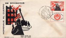 100 лет пожарной службе Уругвая (Уругвай. КПД. 1976г.)