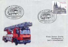 15 Международный слет пожарных (немаркированный конверт. ФРГ. 2003г.)