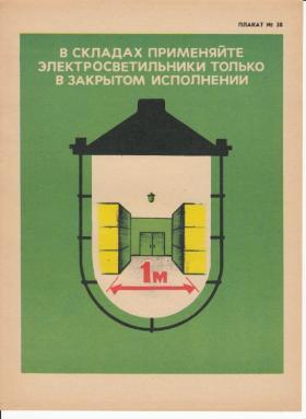 НА СКЛАДАХ СЛЕДУЕТ ПРИМЕНЯТЬ ЭЛЕКТРОСВЕТИЛЬНИКИ ТОЛЬКО В ЗАКРЫТОМ ИСПОЛНЕНИИ