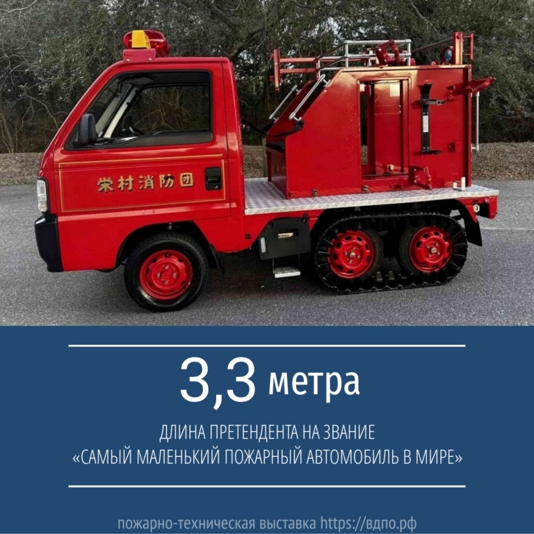Возможно, самый маленький пожарный автомобиль в мире  Самой компактной пожарной машиной в мире оказалась Honda Acty Crawler. Япония – страна,......
