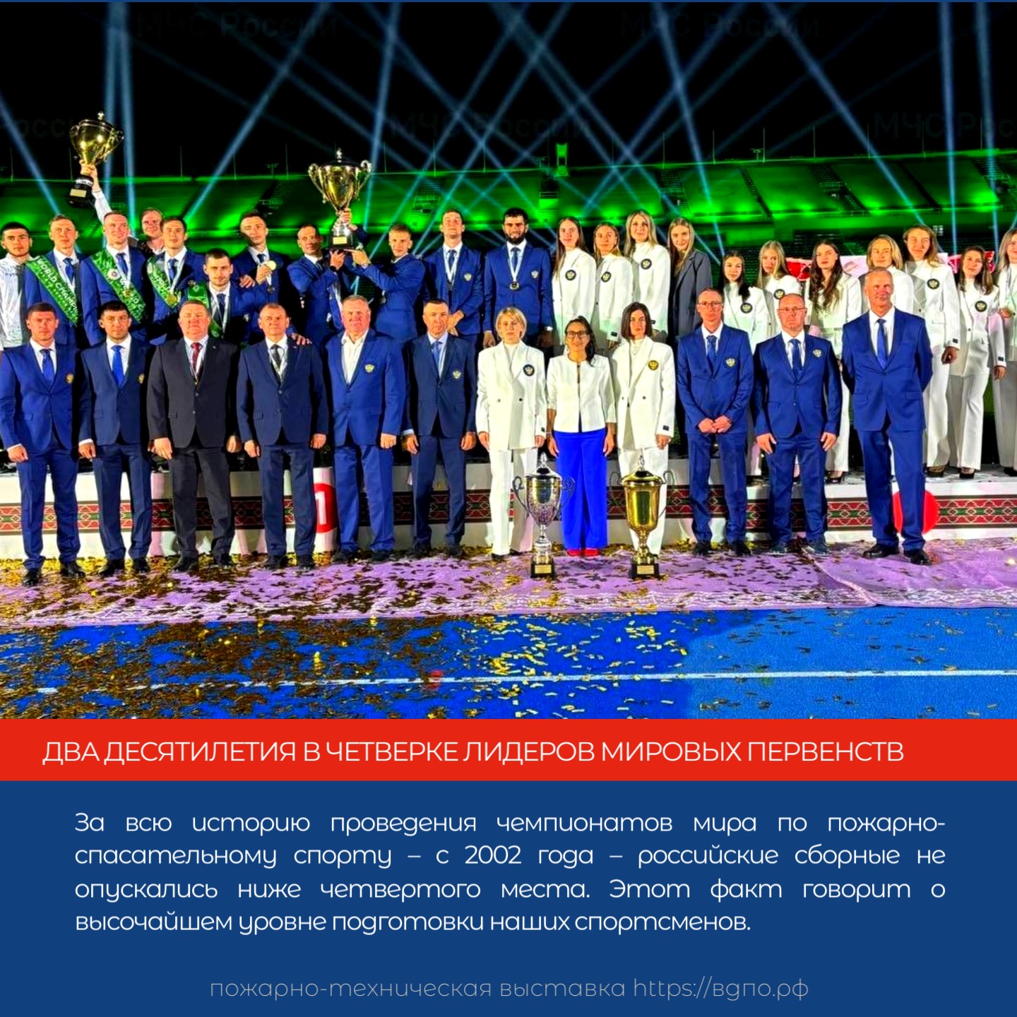 Статистика чемпионатов мира: за два десятилетия российские сборные не опускались ниже четвертого места  За всю историю проведения чемпионатов мира российские сборные не опускались ниже четвертого......