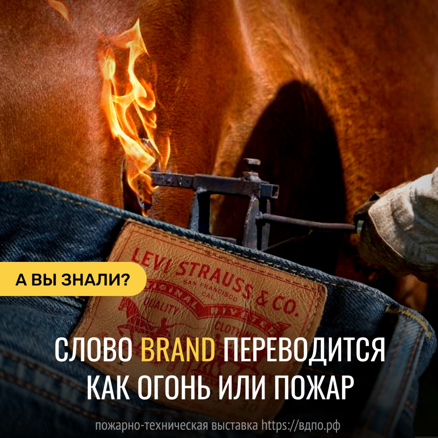 Слово brand переводится как огонь или пожар  При чём же здесь пожар, спросите вы? 
 Сегодня слово 