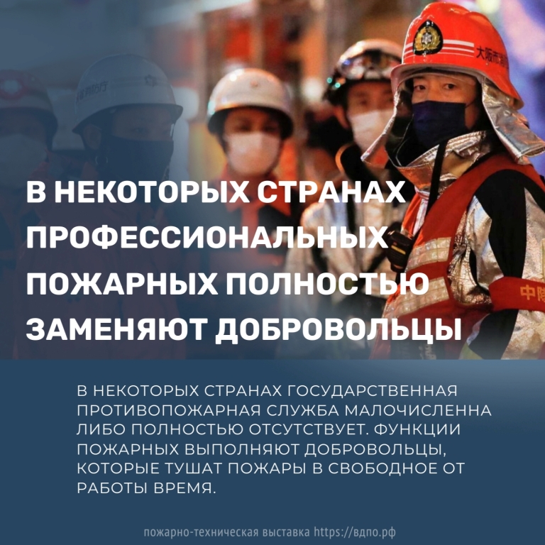 Добровольная пожарная охрана за рубежом  В ряде зарубежных стран государство не содержит противопожарную службу. В некоторых......