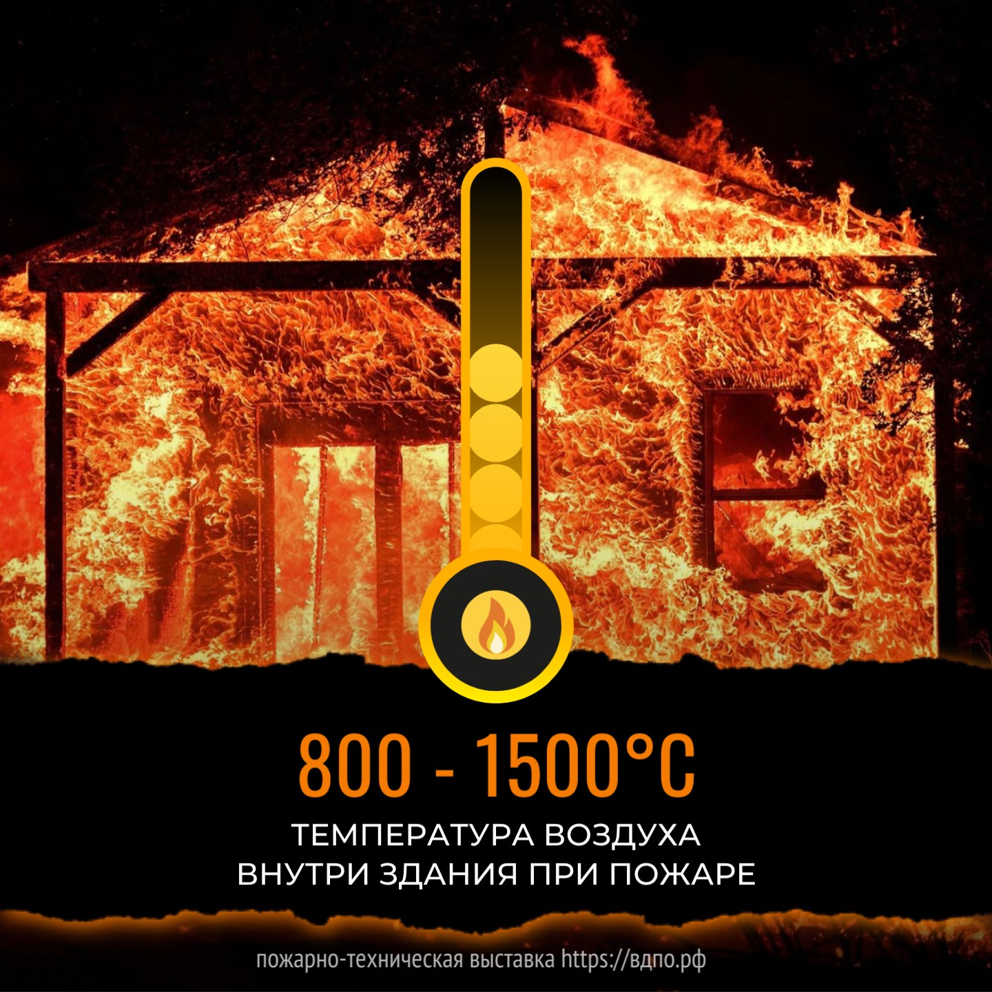 800 - 1500 °С - температура воздуха внутри здания при пожаре  800- 1500 градусов - температура воздуха внутри здания при пожаре. 
 Как сделать собственное......