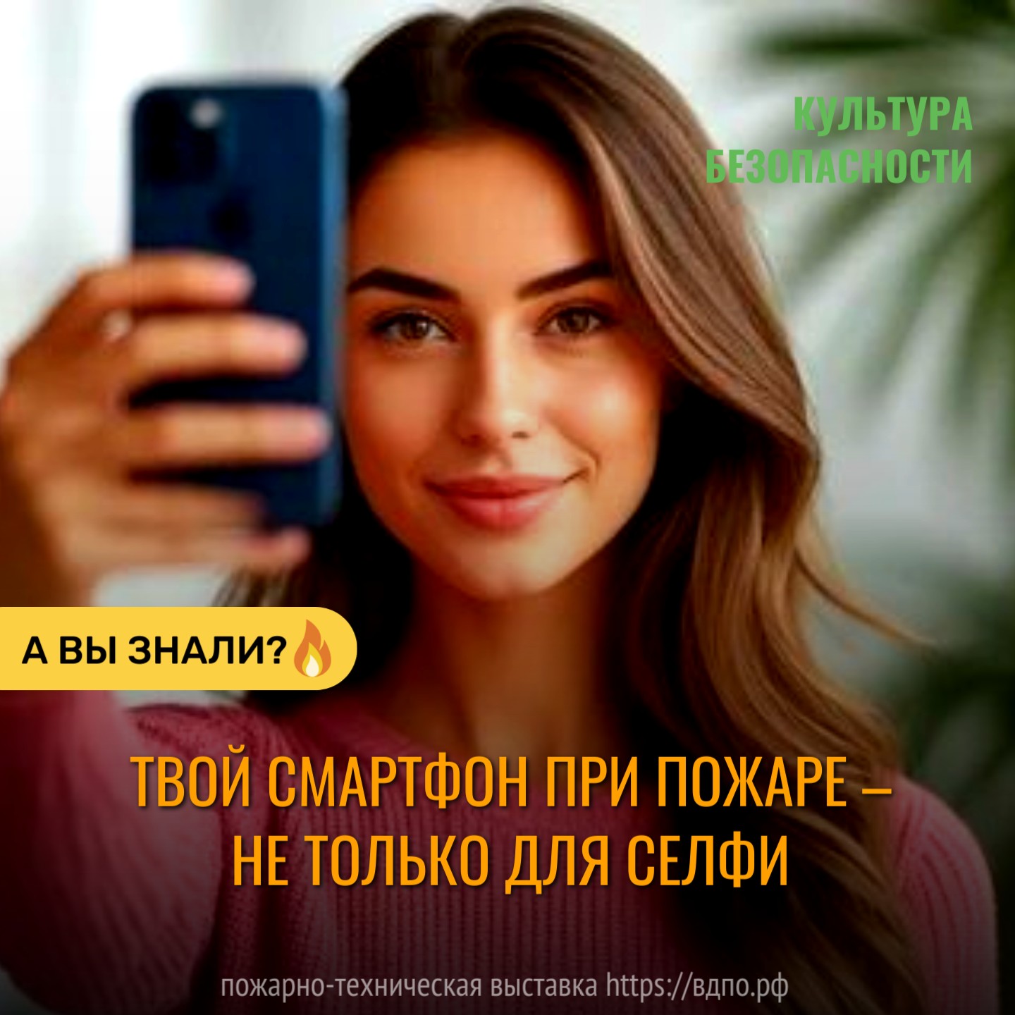 Твой смартфон при пожаре – не только для селфи  Сегодня каждый человек имеет при себе устройство моментальной связи (и не только) для помощи в......