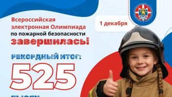 Всероссийская электронная олимпиада по пожарной безопасности завершилась рекордным участием