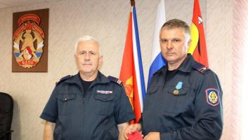 Награда МЧС России «За усердие» вручена пожарному добровольцу