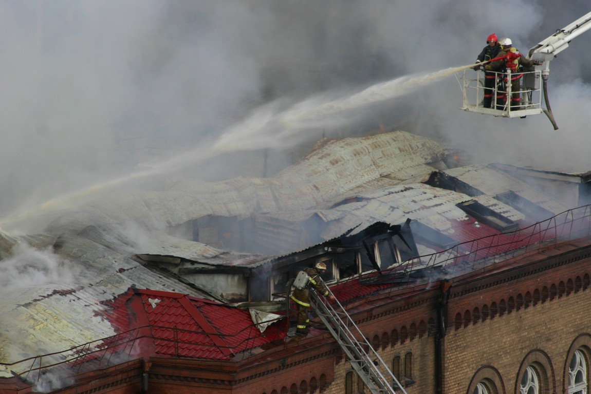 22 апреля 2005 года. Пожар в здании ОВД Ленинградского района Калининграда