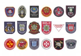 шевроны (нарукавные нашивки) пожарных служб разных стран  БОЛЬШЕ на www.fire.ru