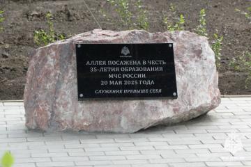 Аллея 35-летия МЧС России